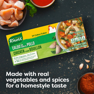 Knorr Shelf Stable Cubes Chicken Bouillon, 9.3 Oz, 24 Pack Box
