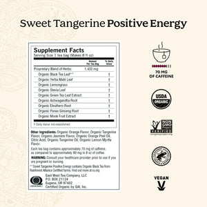 Yogi Tea Sweet Tangerine Positive Energy, Organic Black Tea Bags, 16 Count