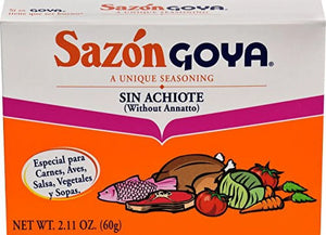 Goya Sazon without Annatto Seasoning, 2.11 Oz