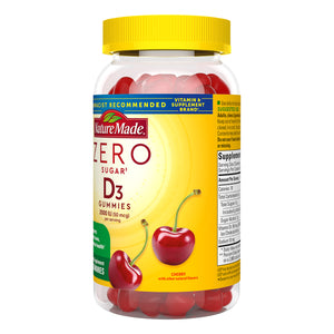 Nature Made Zero Sugar Vitamin D3 Gummies 50 Mcg., 230 Gummies