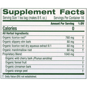 Traditional Medicinals, Organic Throat Coat, Tea Bags, 16 Count