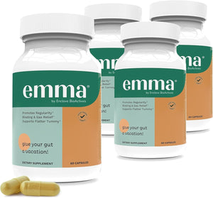Gas and Bloating Relief, Constipation, Leaky Gut Repair - Gut Cleanse & Restore Digestion - Regulate Bowel Movement. Probiotics and Laxative Alternative, 240 Capsules