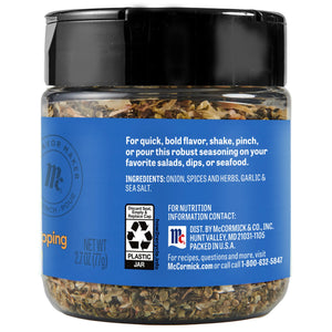 Mccormick Flavor Maker Mediterranean Topping Seasoning, 2.7 Oz Jar