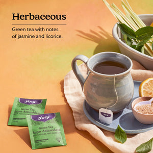 Yogi Tea Green Tea Super Antioxidant, Organic Green Tea Bags, 16 Count