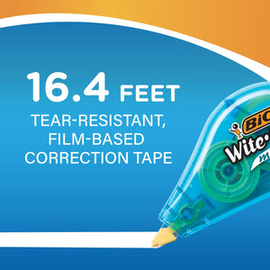 BIC Wite-Out  Mini Instant Correction Tape, White, 12-Count Pack
