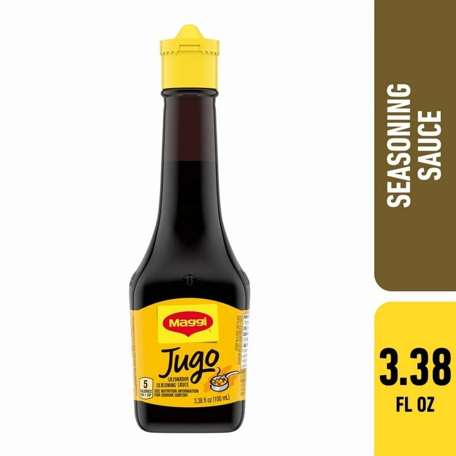 (2 Pack) Maggi Five Calorie Latin Flavor Jugo Seasoning Sauce, 3.38 Fl Oz Bottle