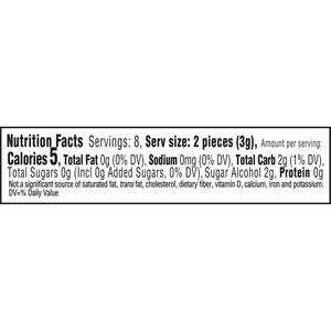 Trident White Sugar Free Gum, Peppermint Flavor, 3 Packs of 16 Pieces (48 Pieces Total)