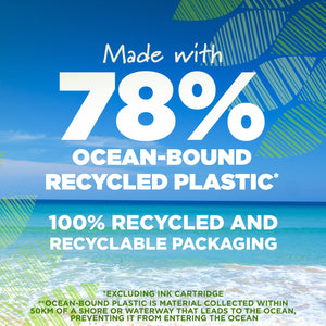 BIC Ecolutions Gel Pens, Ocean-Bound Recycled Plastic, 12-Count Pack, Assorted