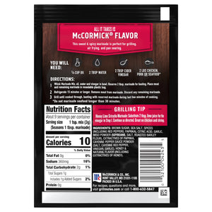 Mccormick Grill Mates Gluten Free Honey Sriracha, 1 Oz Envelope