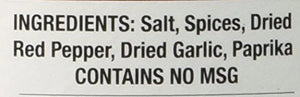 Louisiana Fish Fry Products Cajun Seasoning, 8 Oz Container. Perfect Season All Spice for Cooking.