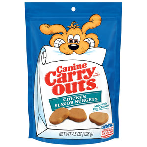 (2 Pack) Canine Carry Outs Chicken Flavor Nuggets Dog Snacks, 4.5 Oz