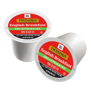 Twinings of London English Breakfast Black Tea Decaffeinated K-Cups for Keurig , 12 Ct.