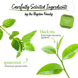 Bigelow Perfectly Mint, Black Tea Bags, 20 Count