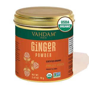 VAHDAM, Organic Ginger Powder (2.47Oz) Non-Gmo, Made from 100% Raw Ginger Root, Direct from Source