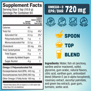 Barlean'S Omega-3 from Fish Oil, Lemon Creme, 24 Oz