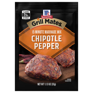 Mccormick Chipotle Pepper Grill Mates Gluten Free Marinade Seasoning Mix, 1.13 Oz Envelope