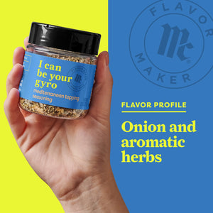 Mccormick Flavor Maker Mediterranean Topping Seasoning, 2.7 Oz Jar
