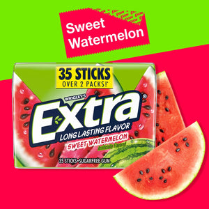 () Extra Sweet Watermelon Back to School Sugar Free Chewing Gum - 35 Stick Pack