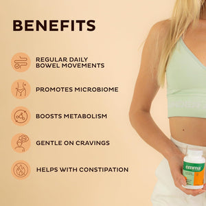 Emma Gut Health -  - Gas and Bloating Relief, Constipation, Leaky Gut Repair - Gut Cleanse & Restore Digestion - Regulate Bowel Movement. Probiotics and Laxative Alternative, 240 Capsules