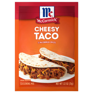 Mccormick Cheesy Taco Seasoning Mix, 1.12 Oz Envelope