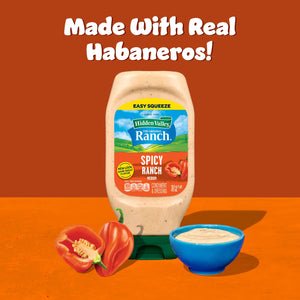 Hidden Valley Spicy Ranch Topping and Dressing, 16 Fluid Ounce Bottle
