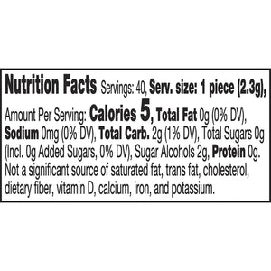 Ice Breakers Ice Cubes Spearmint Flavored Sugar Free Chewing Gum, Bottle 3.24 Oz, 40 Pieces