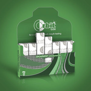 Orbit Spearmint Sugar Free Chewing Gum Travel Essentials - 3 Ct Pack