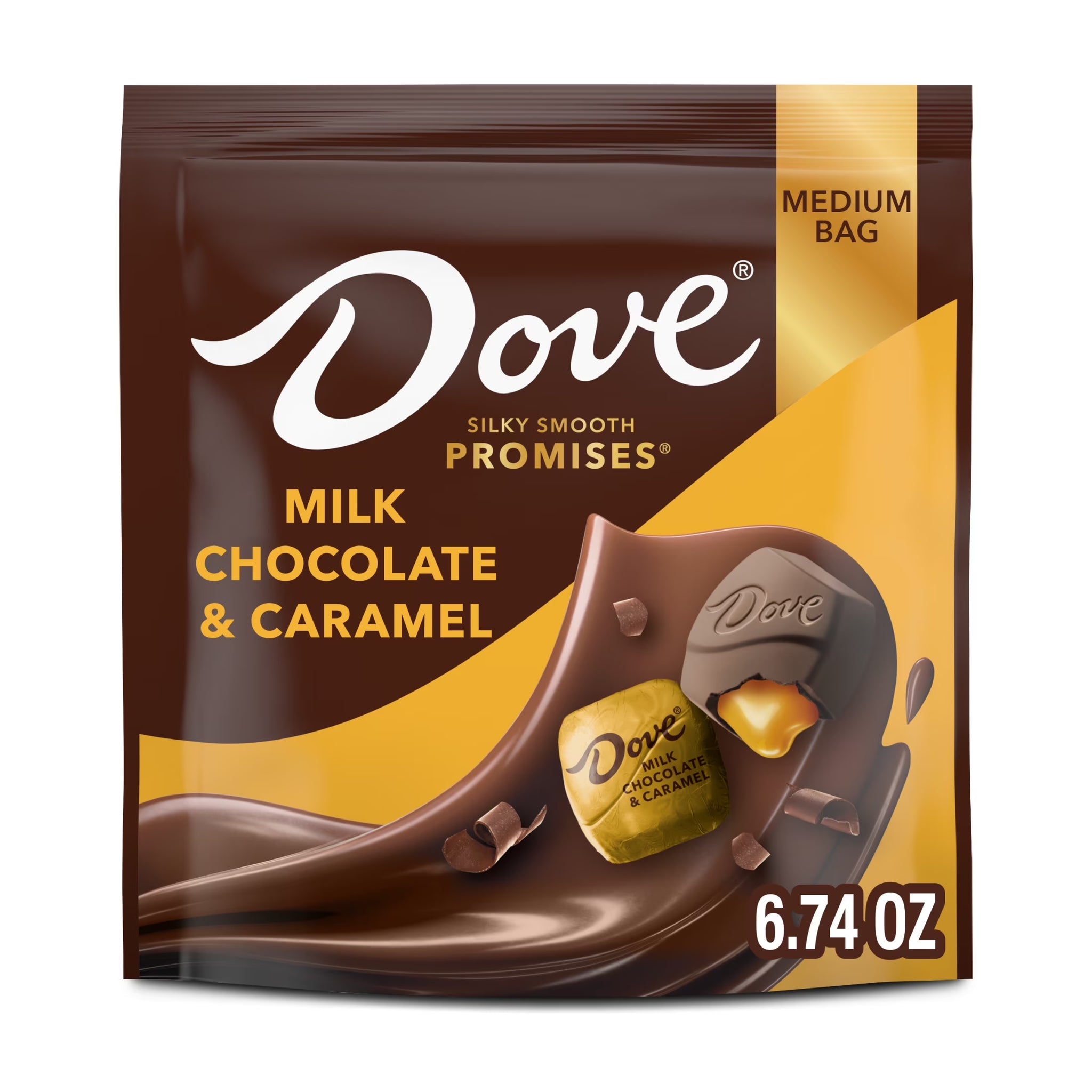 Dove Promises Milk Chocolate & Caramel Candy - 6.74 Oz Bag