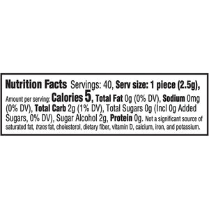 Trident Vibes Sugar Free Gum, Spearmint Rush, Regular Size, 40 Piece Bottle