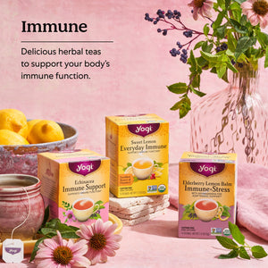 Yogi Tea Cozy Cardamom Immune plus Sleep, Herbal Tea Bags, 16 Count