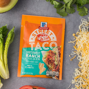 Mccormick Street Taco Southwest Ranch Chicken Seasoning Mix, 0.87 Oz Envelope