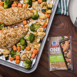 Mccormick Farmer'S Market Chicken & Vegetables One Sheet Pan Seasoning Mix, 1.25 Oz Envelope