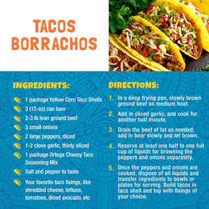 Ortega Seasoning Mix, Cheesy Taco Seasoning, 1 Ounce