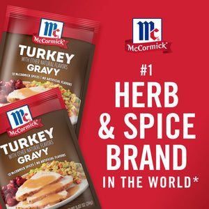 Mccormick No Artificial Flavors Turkey Gravy Seasoning Mix, 0.87 Oz Envelope