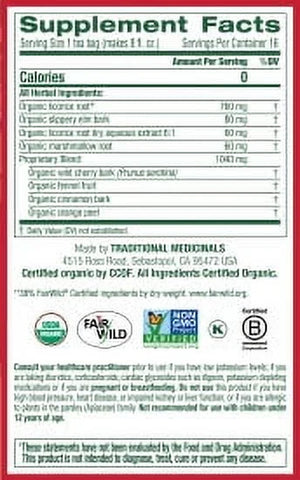 Traditional Medicinals, Organic Throat Coat, Tea Bags, 16 Count