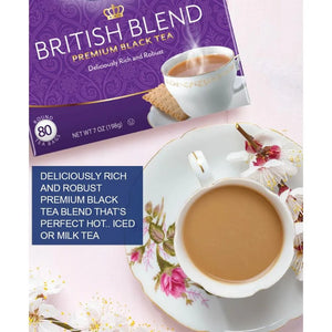 Tetley British Blend Premium Black Tea, 80 Count Tea Bags