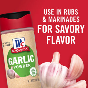Mccormick Kosher Garlic Powder, 3.12 Oz Bottle