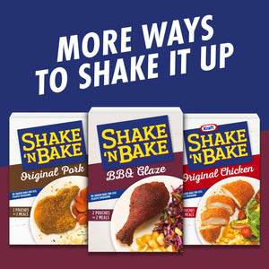 Shake 'N Bake BBQ Glaze Seasoned Coating Mix, 6 Oz Box, 2 Ct Packets