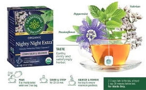 Traditional Medicinals, Organic Nighty Night Extra, Tea Bags, 16 Ct