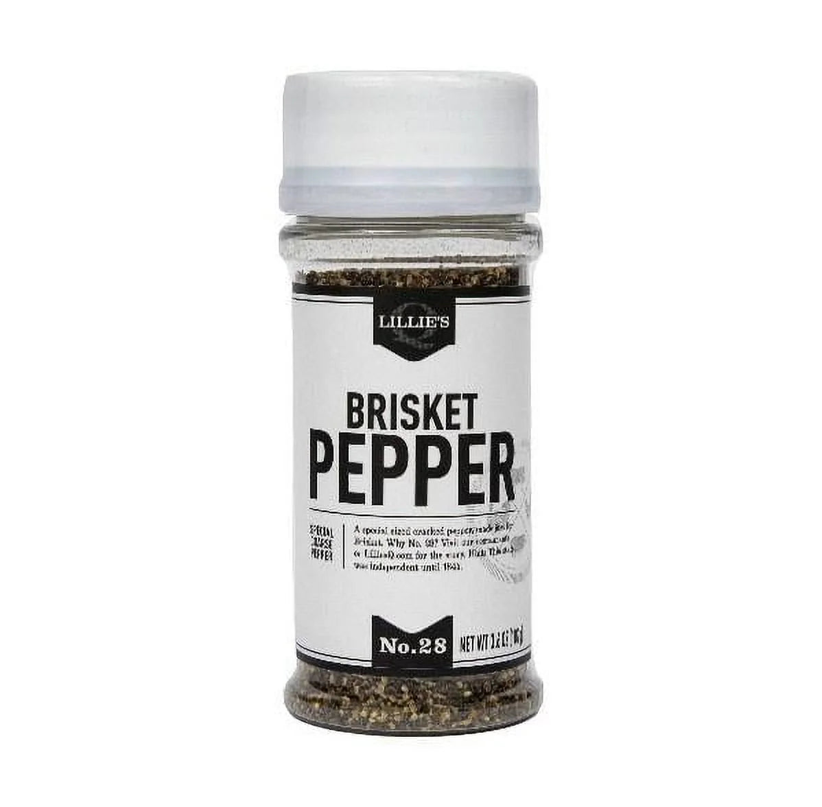 Lillie'S Q Brisket Pepper Seasoning, Coarse Ground, Special Blend for BBQ, No. 28, 6 Oz