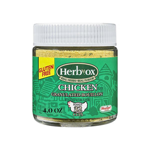 HERB-OX Chicken Bouillon Granules, Shelf-Stable, 4 Oz Plastic Jar