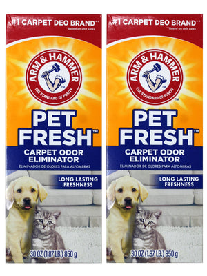Arm and Hammer Pet  Carpet Odor Eliminator plus Oxi Clean Dirt Fighters, 30 Ounce Pack of 2, 60 Ounce Total