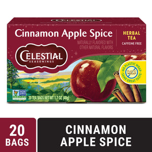 Celestial Seasonings Cinnamon Apple Spice Caffeine-Free Herbal Tea Bags (20 Count)