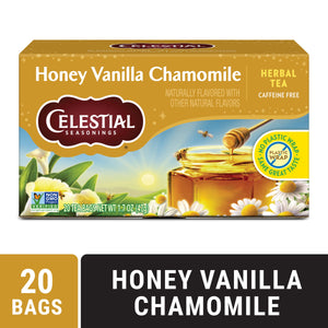 Celestial Seasonings Honey Vanilla Chamomile Caffeine-Free Herbal Tea Bags (20 Count)