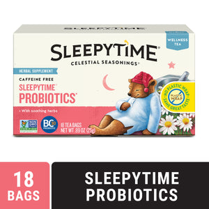 Celestial Seasonings Sleepytime Wellness Probiotics Herbal Tea Bags (18 Count)