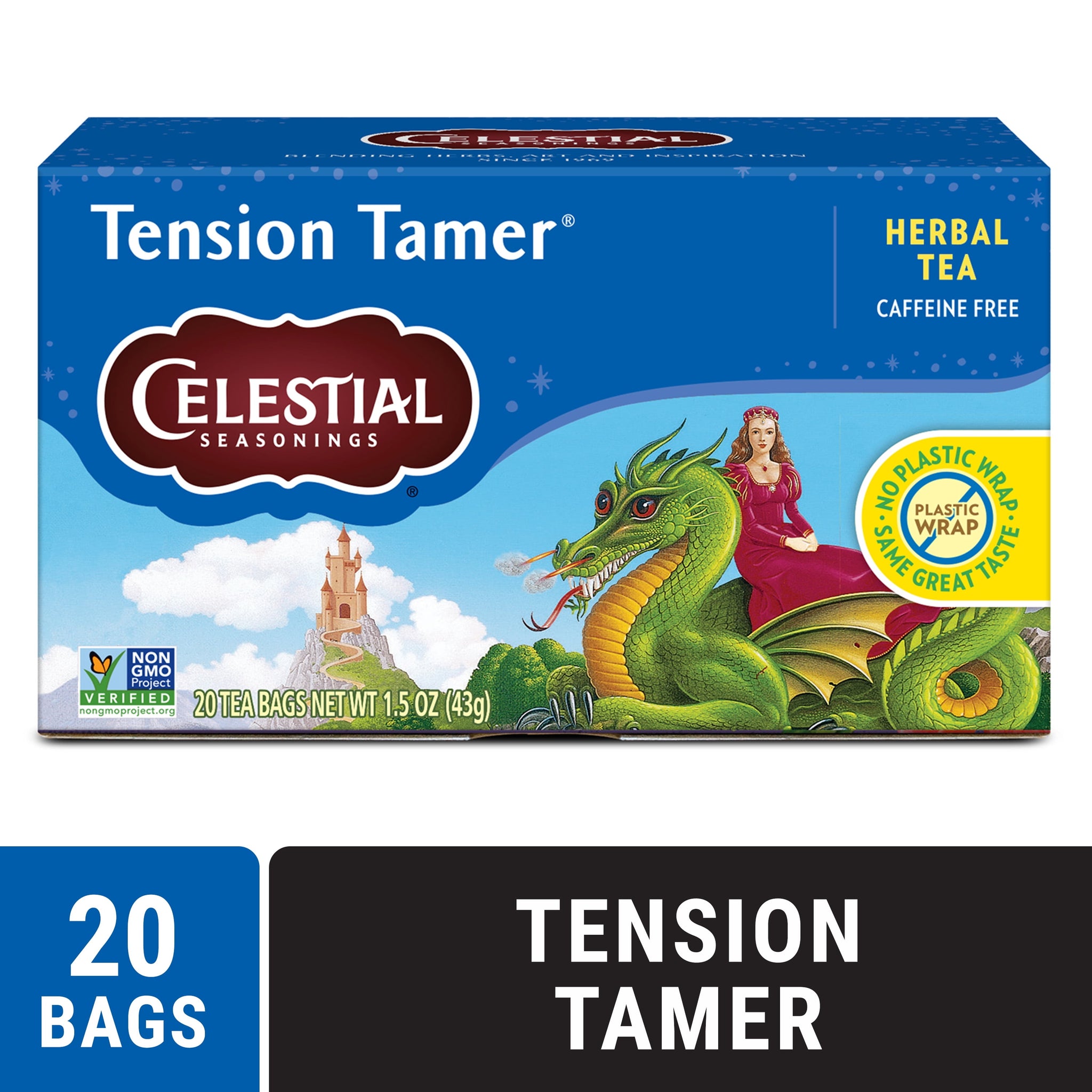 Celestial Seasonings Tension Tamer Caffeine-Free Herbal Tea Bags (20 Count)