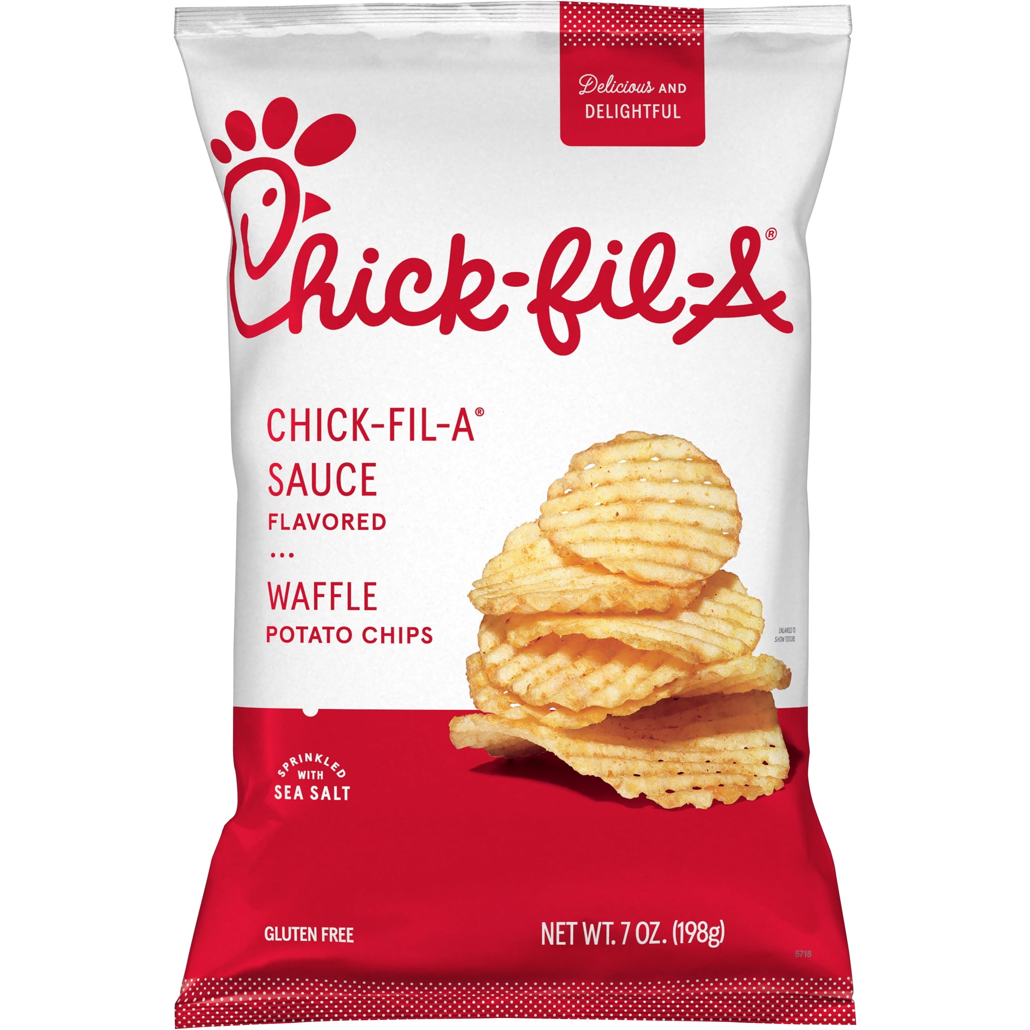 Chick-Fil-A 7oz Sauce Waffle Potato Chips 7Oz