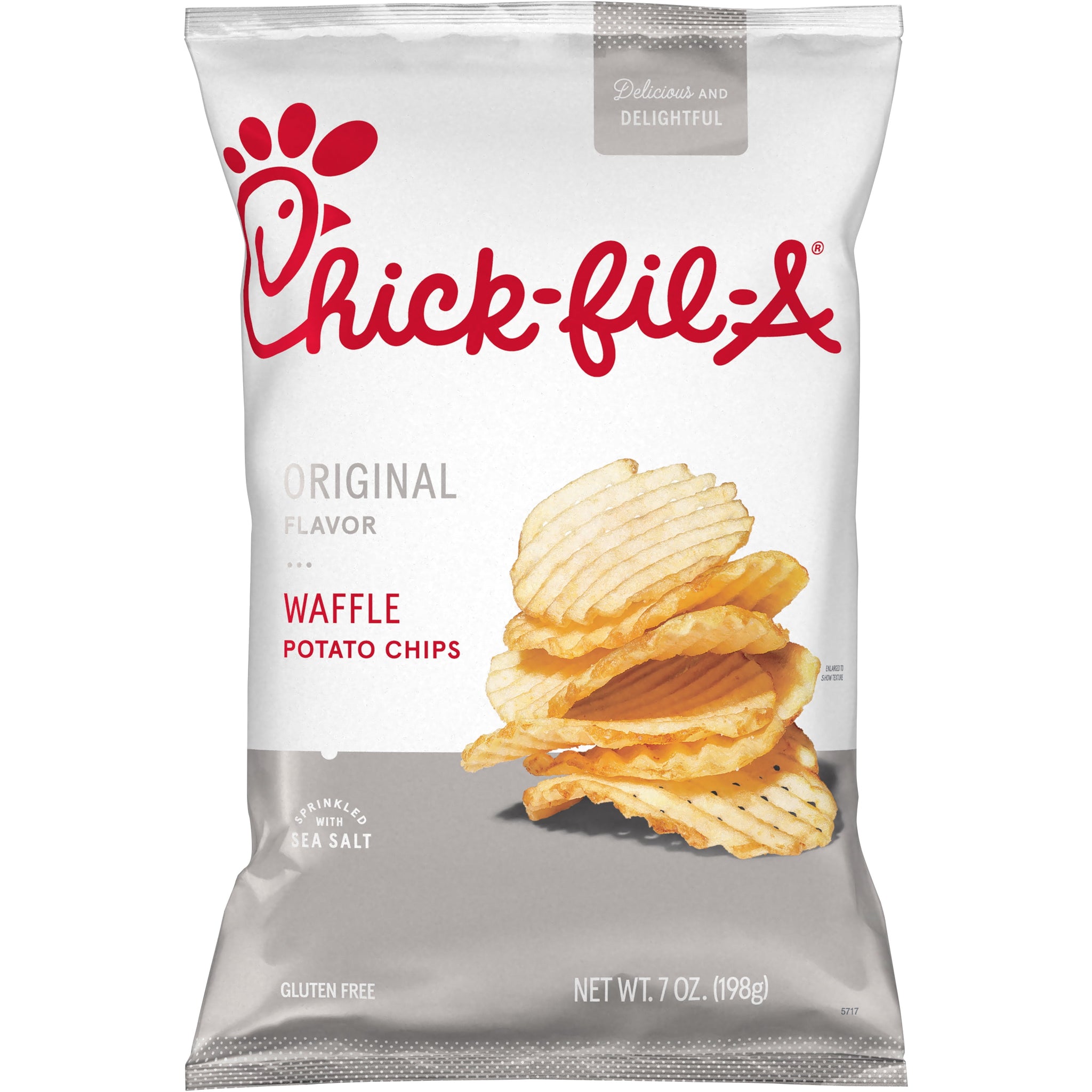 Chick-Fil-A 7oz Sea Salt Waffle Potato Chips 7Oz