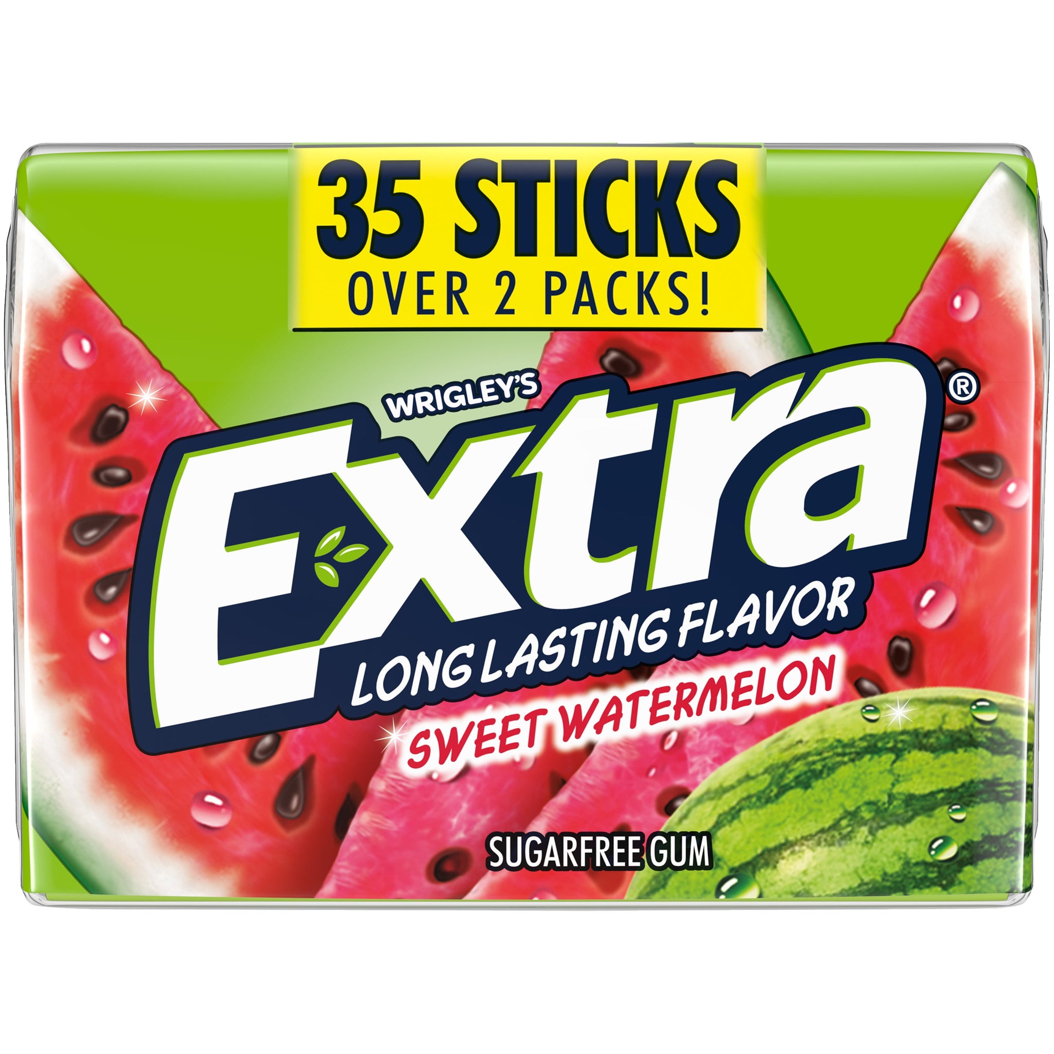 Extra Sweet Watermelon Back to School Sugar Free Chewing Gum - 35 Stick Pack