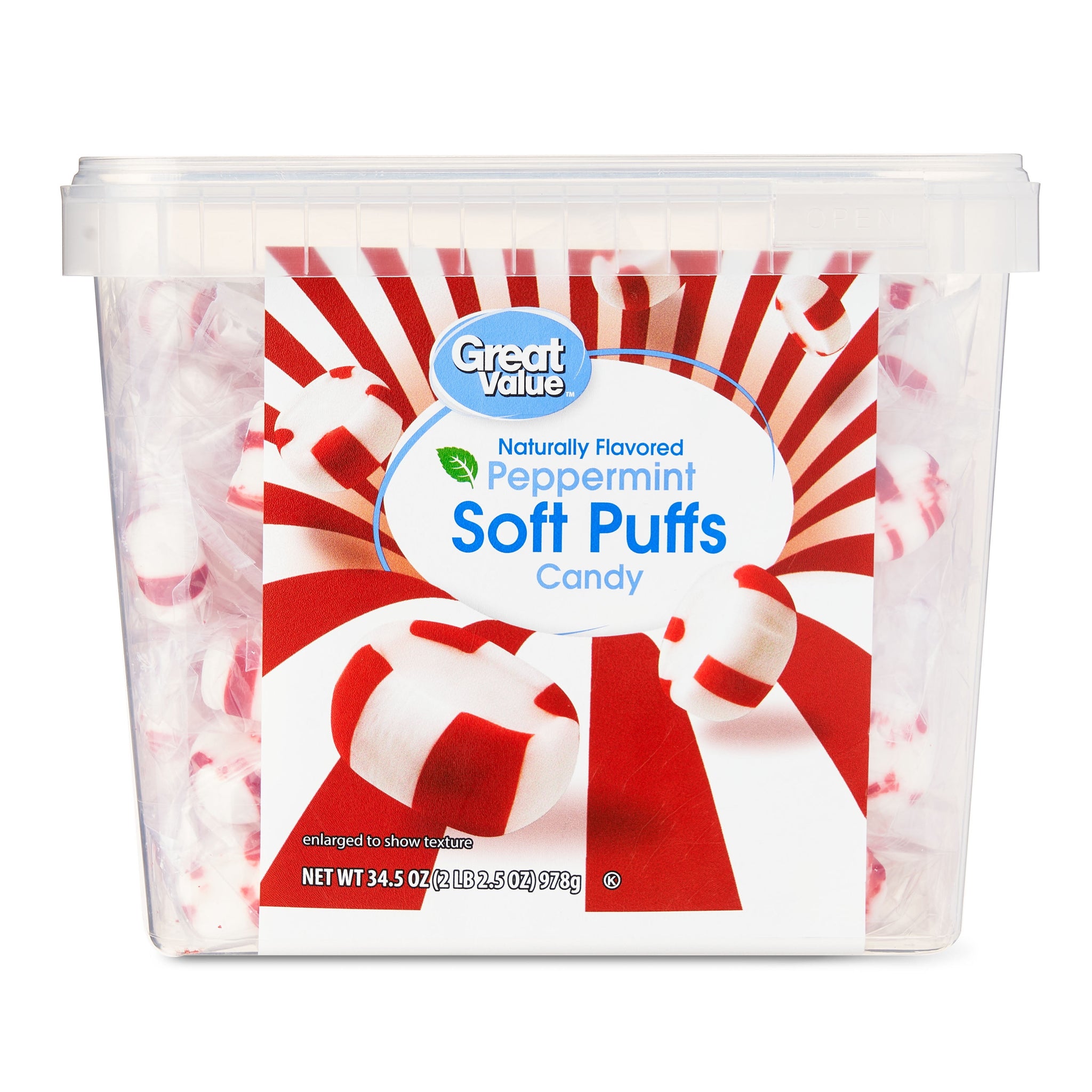 Peppermint Soft Puffs Candy, 34.5 Oz